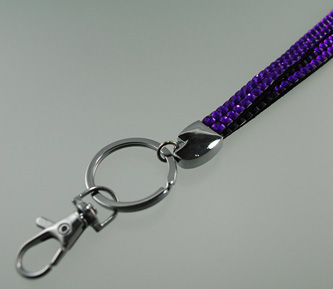 Cliphanger Lanyard Bling Purple